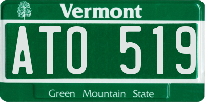 VT license plate ATO519