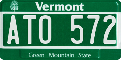 VT license plate ATO572