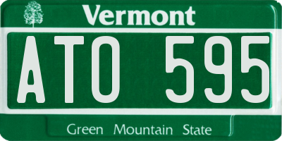 VT license plate ATO595