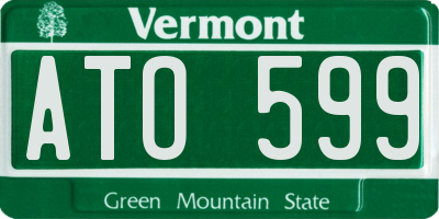 VT license plate ATO599