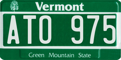VT license plate ATO975