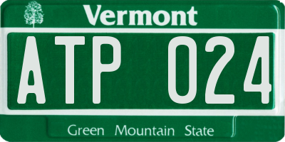 VT license plate ATP024