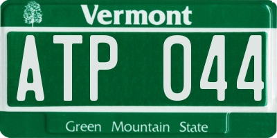 VT license plate ATP044