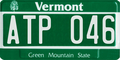 VT license plate ATP046