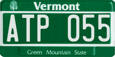 VT license plate ATP055
