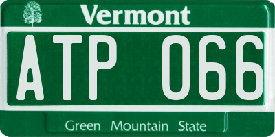 VT license plate ATP066