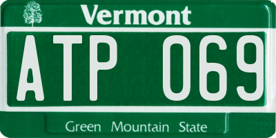 VT license plate ATP069