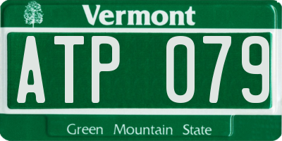 VT license plate ATP079