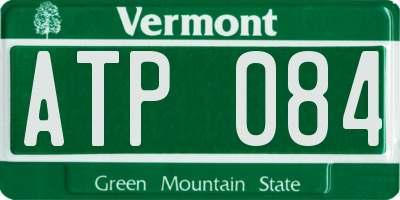 VT license plate ATP084