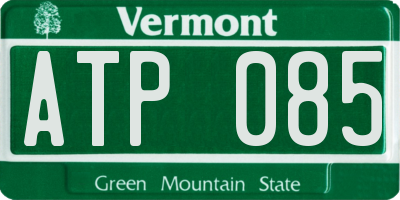 VT license plate ATP085