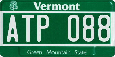 VT license plate ATP088