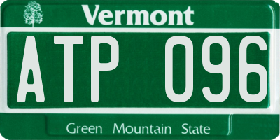 VT license plate ATP096