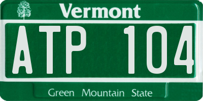 VT license plate ATP104