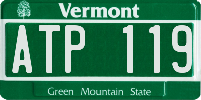VT license plate ATP119