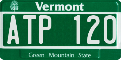 VT license plate ATP120