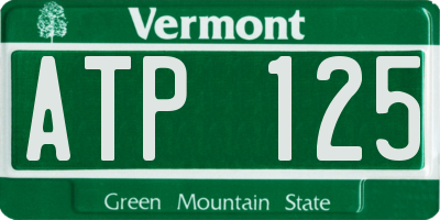 VT license plate ATP125