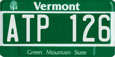 VT license plate ATP126
