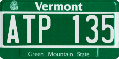 VT license plate ATP135