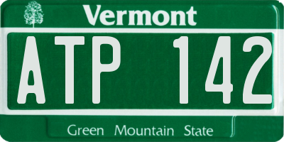 VT license plate ATP142