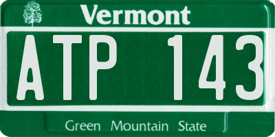 VT license plate ATP143