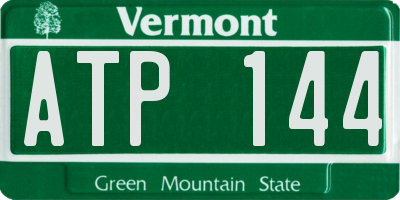 VT license plate ATP144
