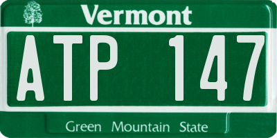 VT license plate ATP147