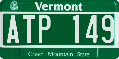 VT license plate ATP149