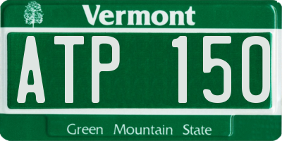VT license plate ATP150