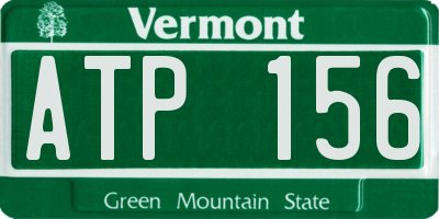 VT license plate ATP156