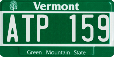 VT license plate ATP159