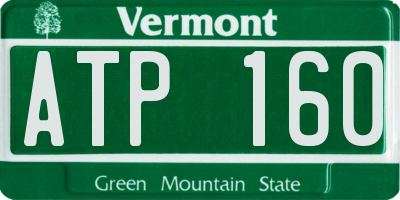 VT license plate ATP160