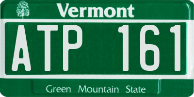 VT license plate ATP161