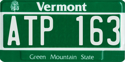 VT license plate ATP163
