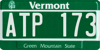 VT license plate ATP173