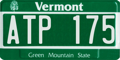 VT license plate ATP175