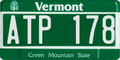 VT license plate ATP178