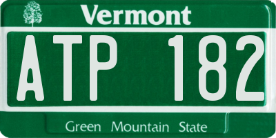 VT license plate ATP182