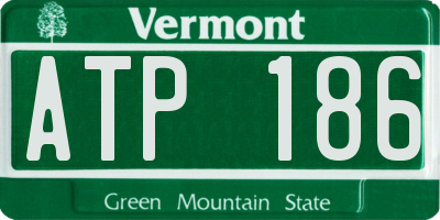 VT license plate ATP186