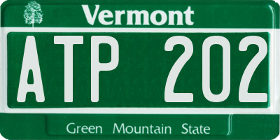 VT license plate ATP202