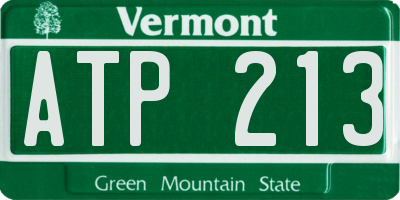 VT license plate ATP213