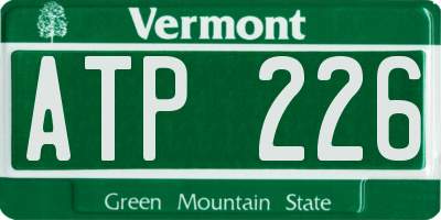 VT license plate ATP226