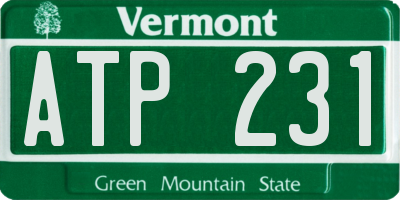VT license plate ATP231
