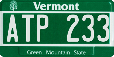 VT license plate ATP233