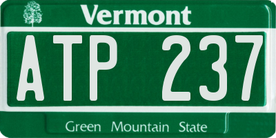 VT license plate ATP237