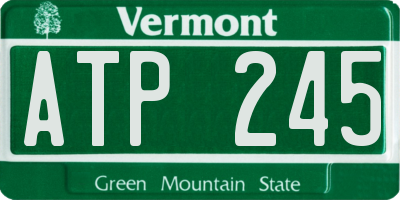 VT license plate ATP245
