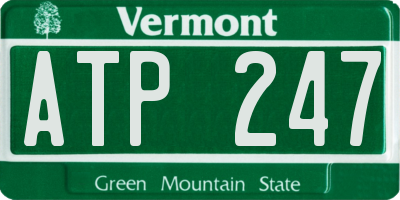 VT license plate ATP247