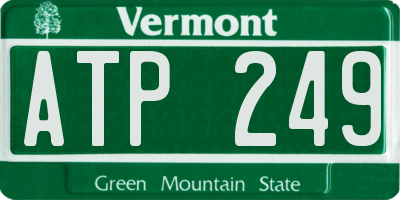 VT license plate ATP249