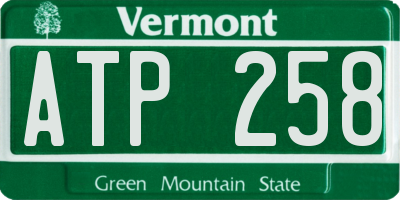 VT license plate ATP258