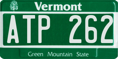VT license plate ATP262