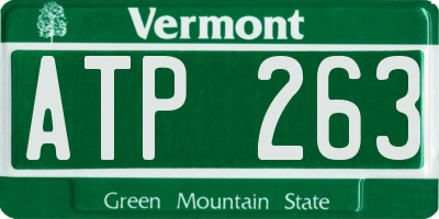 VT license plate ATP263